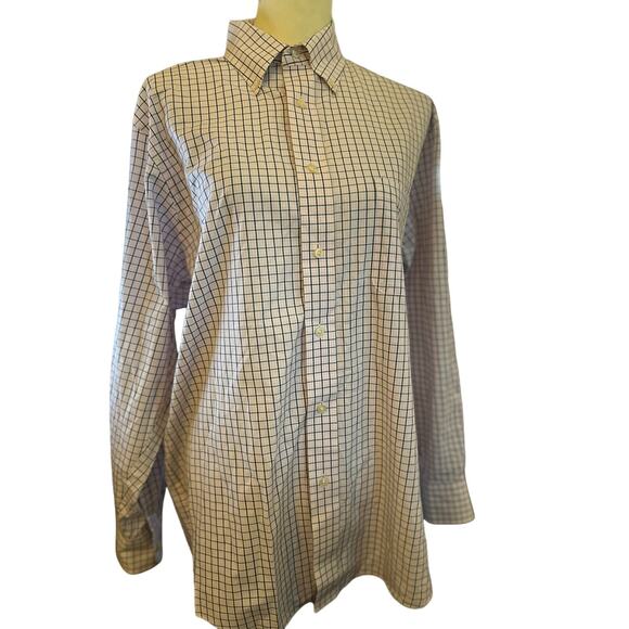 Chaps Wrinkle Free Stretch Collar Regular Fit Dress Shirt, Size 16 32/33 - Picture 8 of 8